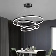 LED висящ полилей PAGANO 95W, Студена/Топла/Неутрална светлина, Черен, Регулируема височина Модерни полилеи Заглавие по подразбиране Alessandro Design