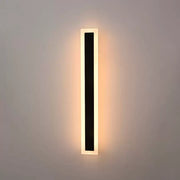 Външна LED стенна лампа Mack, дължина 60 см, 8 W, IP65, метална, линейна, черна външна стенна лампа Заглавие по подразбиране Alessandro Design