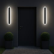 Външна LED стенна лампа SUHA, дължина 30 см, 4W, IP65, метална, линейна, черна външна стенна лампа Заглавие по подразбиране Alessandro Design