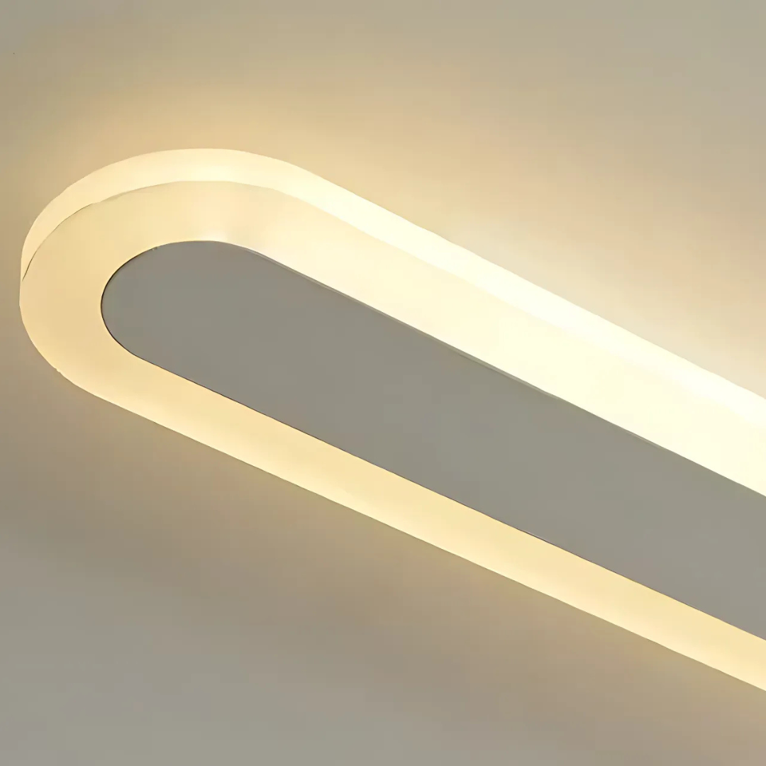 SUHA Външна LED стенна лампа, дължина 50 см, 6 W, IP65, метална, линейна, бяла външна стенна лампа Заглавие по подразбиране Alessandro Design