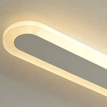 SUHA Външна LED стенна лампа, дължина 50 см, 6 W, IP65, метална, линейна, бяла външна стенна лампа Заглавие по подразбиране Alessandro Design