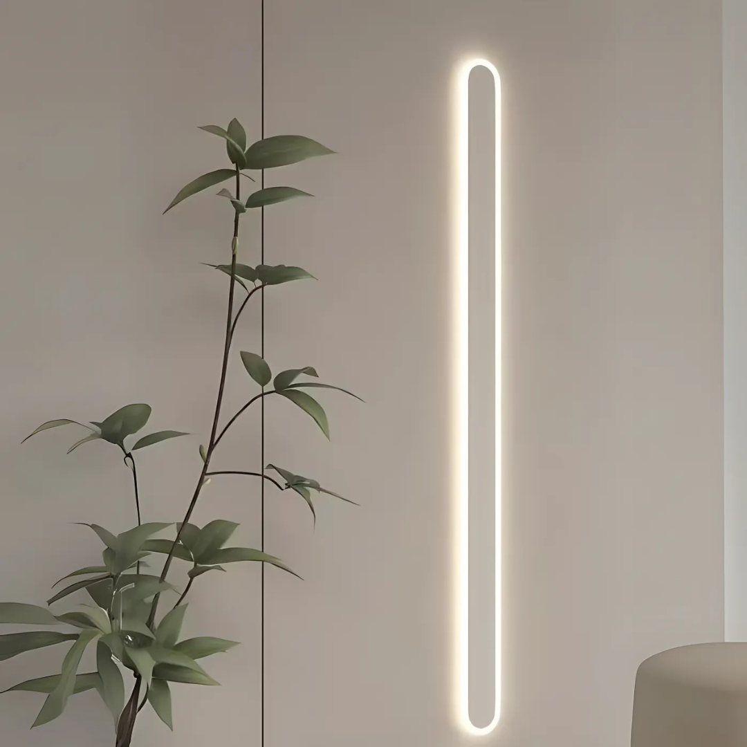 SUHA Външна LED стенна лампа, дължина 60 см, 8 W, IP65, метална, линейна, бяла външна стенна лампа Заглавие по подразбиране Alessandro Design