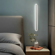 SUHA Външна LED стенна лампа, дължина 60 см, 8 W, IP65, метална, линейна, бяла външна стенна лампа Заглавие по подразбиране Alessandro Design