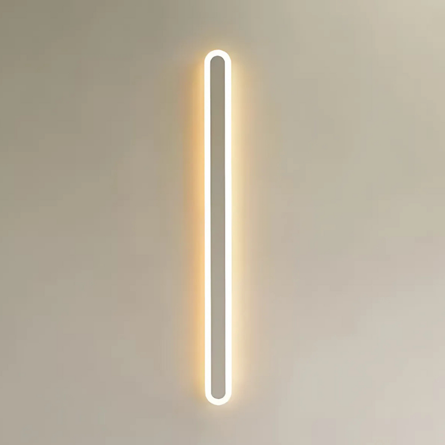 SUHA Външна LED стенна лампа, дължина 60 см, 8 W, IP65, метална, линейна, бяла външна стенна лампа Заглавие по подразбиране Alessandro Design