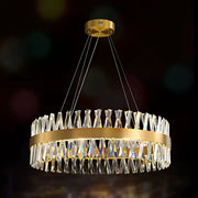 LED полилей CASERTA Regalis с дистанционно управление, 95 W, димируем, диаметър 80 см, златни LED полилеи с дистанционно управление Заглавие по подразбиране Alessandro Design
