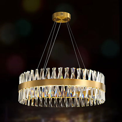 LED полилей CASERTA Regalis с дистанционно управление, 95 W, димируем, диаметър 80 см, златни LED полилеи с дистанционно управление Заглавие по подразбиране Alessandro Design