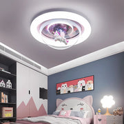Lustra LED UNICORN, 60W, 50cm, lumina Rece/Calda/Neutra, Roz Lustre Copii Default Title Alessandro Design