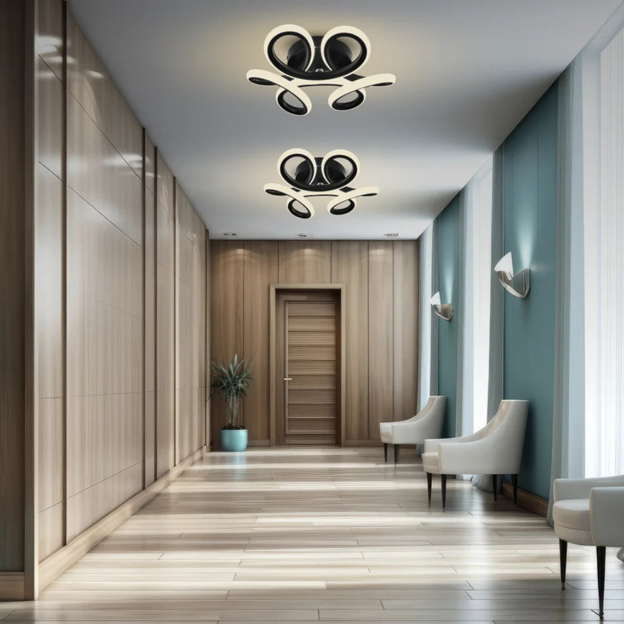LED полилей VERTEX HELIX, 65W, студена/топла/неутрална светлина, черен LED полилей Заглавие по подразбиране Alessandro Design