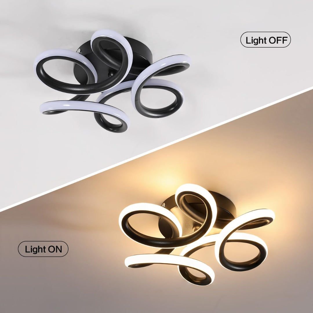 LED полилей VERTEX HELIX, 65W, студена/топла/неутрална светлина, черен LED полилей Заглавие по подразбиране Alessandro Design