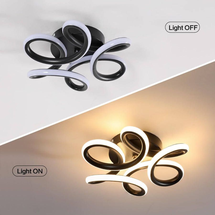 LED полилей VERTEX HELIX, 65W, студена/топла/неутрална светлина, черен LED полилей Заглавие по подразбиране Alessandro Design