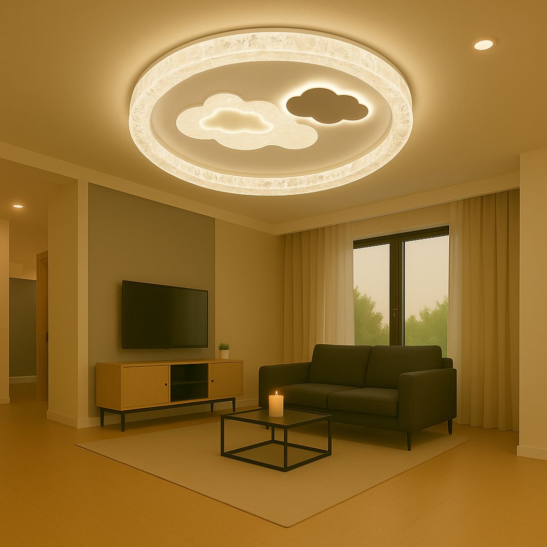 LED полилей SKYForma Starry, 61W, студена/топла/неутрална светлина, черен LED полилей Заглавие по подразбиране Alessandro Design