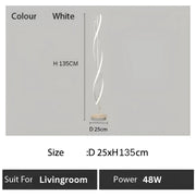 LED лампа Upsilon, 48 W, студена/топла/неутрална светлина, метал и акрил, бяло Veioze и заглавие по подразбиране Alessandro Design lamp