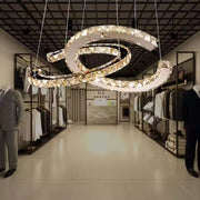 Окачен LED полилей с дистанционно управление и кристал PRISM ANTEA 57W, 2 кръга, студена/топла/неутрална светлина, възможност за димиране, блестящ хром, регулируема височина LED полилеи с дистанционно управление Заглавие по подразбиране Alessandro Design