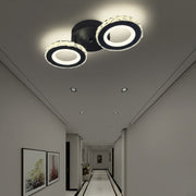 LED полилей с дистанционно управление и кристал NOVA ROTONDA 32W, 2 кръга, студена/топла/неутрална светлина, димиране, черни кристални LED полилеи Заглавие по подразбиране Alessandro Design