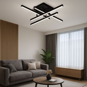 LED полилей с дистанционно управление LINEX, 52W, 4 елемента, линейна, студена/топла/неутрална светлина, димируем, черен LED полилей с дистанционно управление Заглавие по подразбиране Alessandro Design