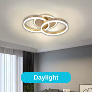 LED полилей с дистанционно управление RINOVA 41W, 2 кръга, студена/топла/неутрална светлина, димируем, златен LED полилей с дистанционно управление Default Title Alessandro Design