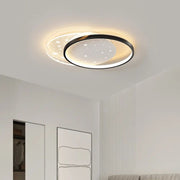 LED полилей с дистанционно управление LUNARO 110W, 2 кръга, студена/топла/неутрална светлина, димиране, черно-бели LED полилеи с дистанционно управление Заглавие по подразбиране Alessandro Design