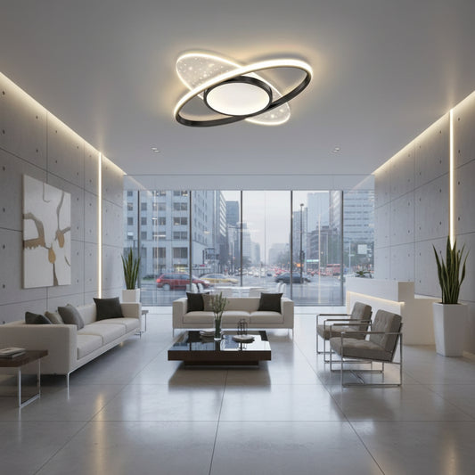 LED полилей с дистанционно управление VARIO 69W, Овална, Студена/Топла/Неутрална светлина, Димируем, Черен LED полилей с дистанционно управление Заглавие по подразбиране Alessandro Design