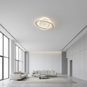 LED полилей с дистанционно управление Volta 125W, овален, студ/гореща/неутрална светлина, нестабилен, черен