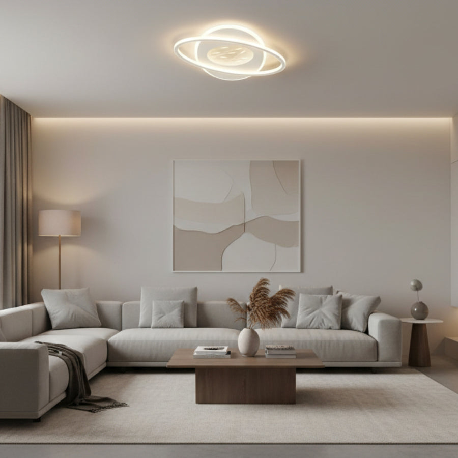 LED полилей с Volta 125W дистанционно управление, овален, студ/гореща/неутрална светлина, нестабилна, бяла