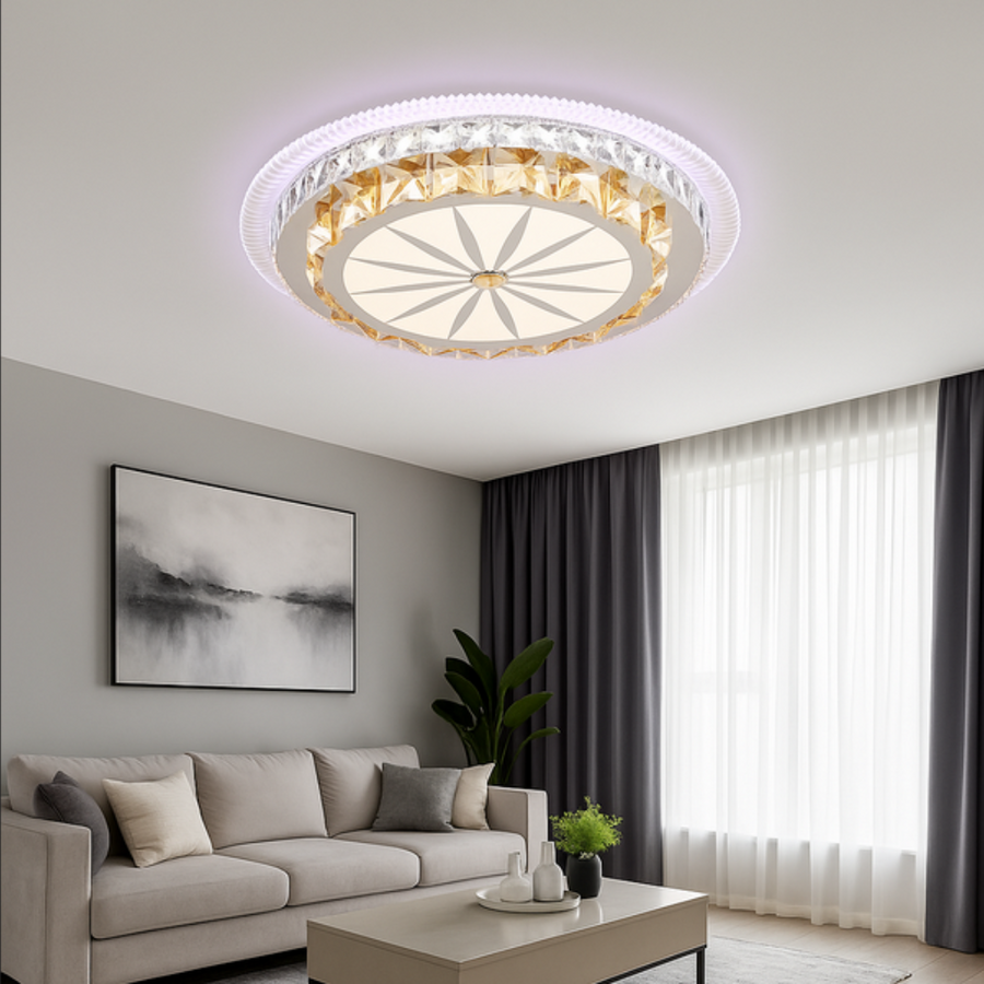 LED полилей с дистанционно управление DAVIDE RGB 62W, синя/студена/топла светлина, димируем, бял LED полилей с дистанционно управление Default Title Alessandro Design