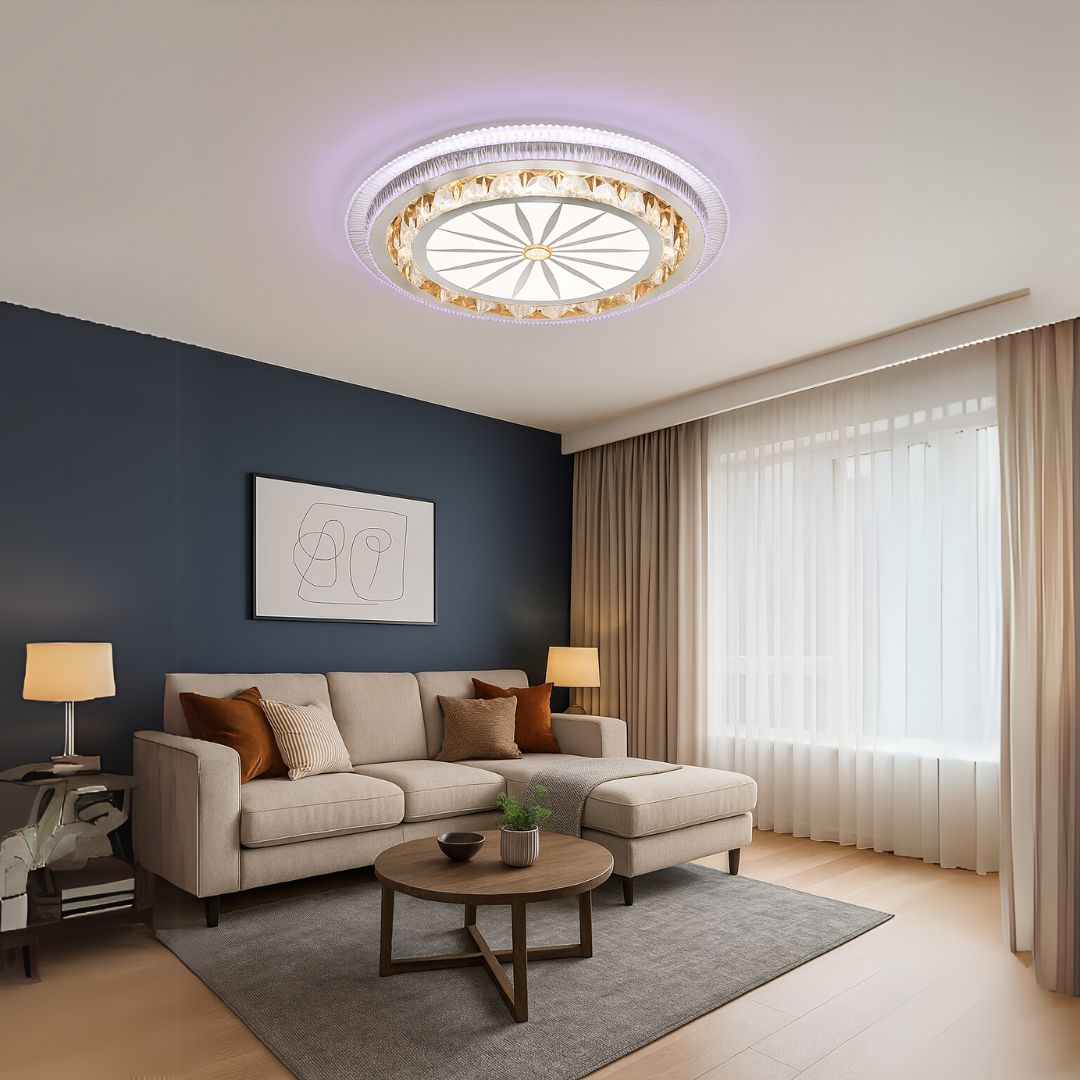 LED полилей с дистанционно управление DAVIDE RGB 62W, синя/студена/топла светлина, димируем, бял LED полилей с дистанционно управление Default Title Alessandro Design