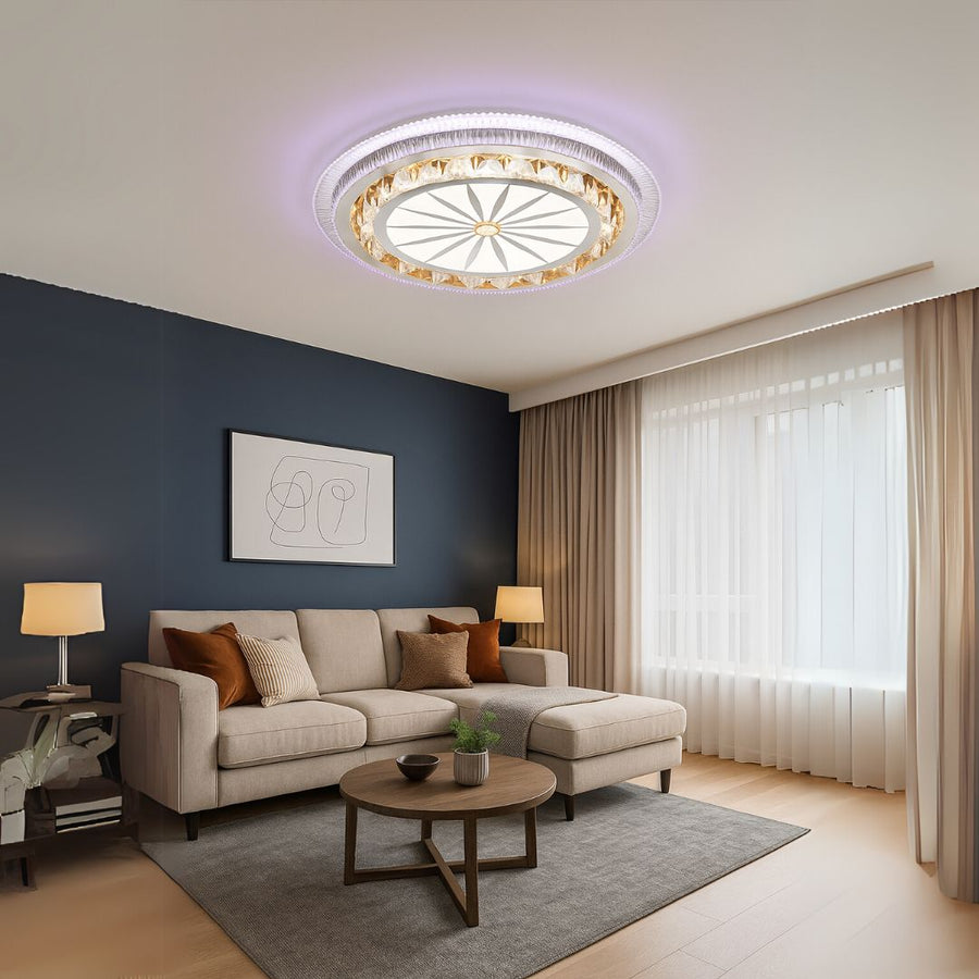 LED полилей с дистанционно управление DAVIDE RGB 62W, синя/студена/топла светлина, димируем, бял LED полилей с дистанционно управление Default Title Alessandro Design