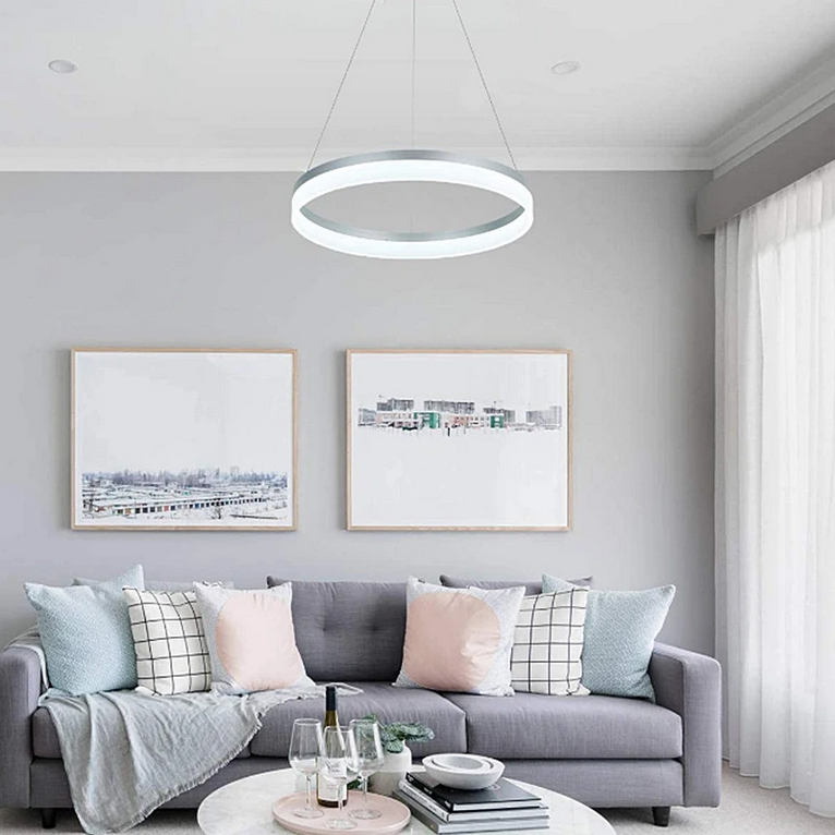 LED полилей с дистанционно управление ANINA 34W, студена/топла/неутрална светлина, димируем, бял, регулируема по височина LED полилей с дистанционно управление Заглавие по подразбиране Alessandro Design