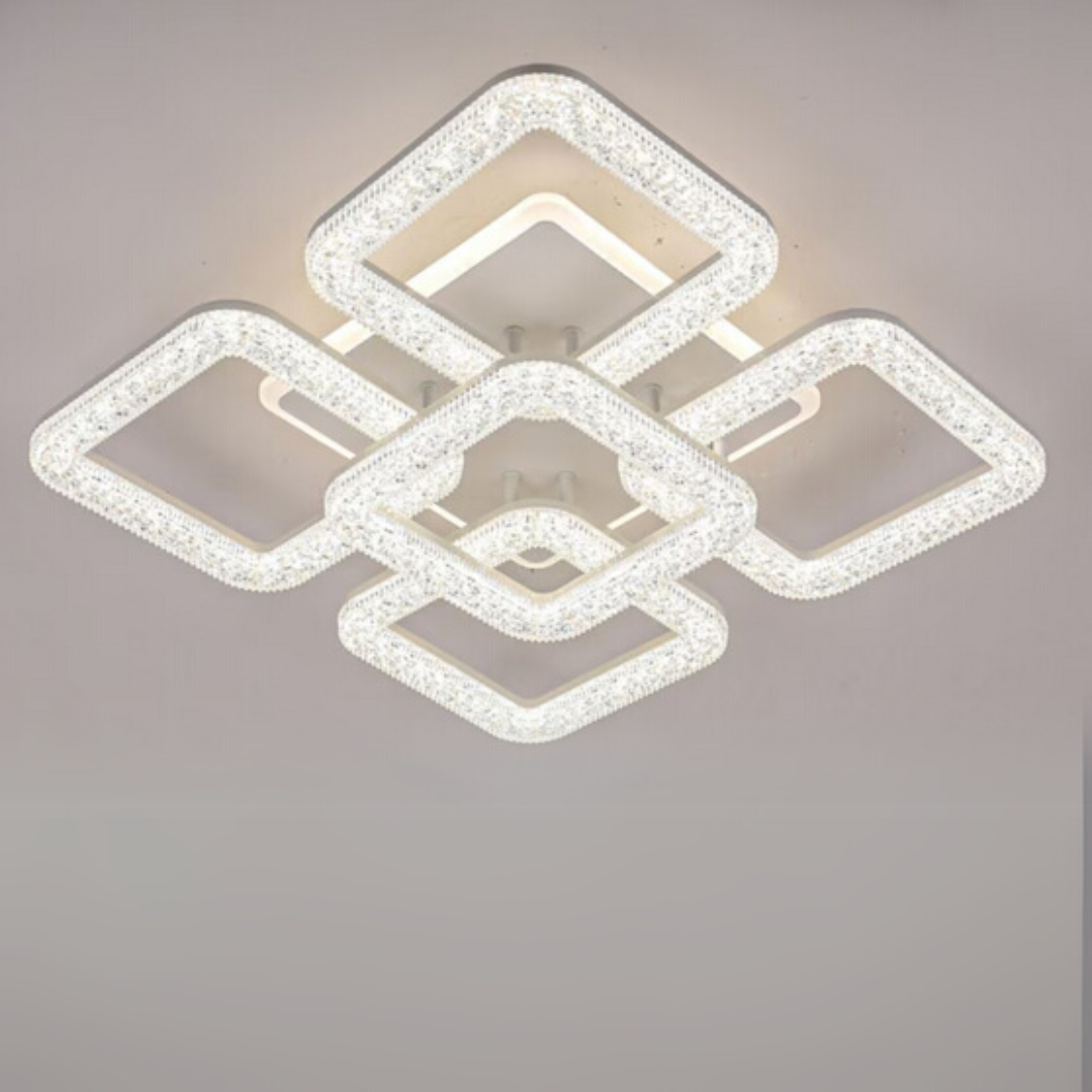 Astrid LED полилей с дистанционно управление, 134 W, димируем, бял LED полилей с дистанционно управление Заглавие по подразбиране Alessandro Design