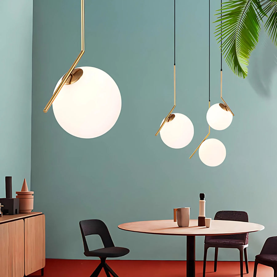 Полилей LOFT Haven, 1x E27, златисто бял, метал, регулируема височина, модерни модерни полилеи Заглавие по подразбиране Alessandro Design