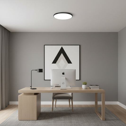 SOLIS LED таванна лампа 37cm 32W Cold Light Черна LED плафониера Default Title Alessandro Design