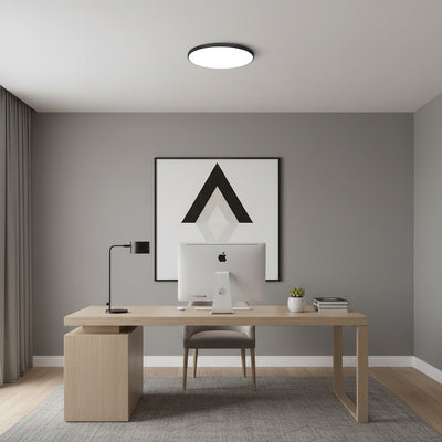 SOLIS LED плафон 37cm 32W Cold Light Черен