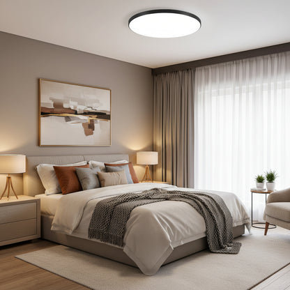 SOLIS LED таванна лампа 37cm 32W Cold Light Черна LED плафониера Default Title Alessandro Design