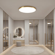 LED плафон SOLIS 27cm 20W Cold Light Gold LED плафониери Default Title Alessandro Design