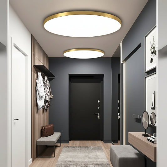 LED плафон SOLIS 27cm 20W Cold Light Gold LED плафониери Default Title Alessandro Design