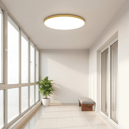 LED плафон SOLIS 27cm 20W Cold Light Gold LED плафониери Default Title Alessandro Design