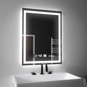 Правоъгълно LED огледало, 45x60 см, Verite MotionGlow Marcello, система за обезпотяване, часовник и термометър, димируеми огледала Marcello Заглавие по подразбиране Alessandro Design