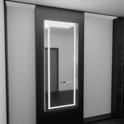 Правоъгълно LED огледало, 60x150 см, радарен сензор Alessia Marcello, система за обезпотяване, часовник и термометър, Dimabila, огледала за тоалети Dressing Couture Заглавие по подразбиране Alessandro Design