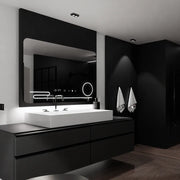 Правоъгълно LED огледало, 120x80 см, Harmonie MotionGlow Marcello, система за обезпотяване, часовник и термометър, козметична лупа, димируеми огледала Marcello Заглавие по подразбиране Alessandro Design