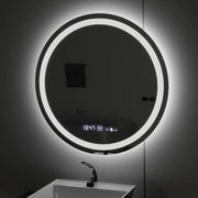 Кръгло LED огледало, диаметър 50 см, Celeste MotionGlow Marcello, система за обезпотяване, часовник и термометър, димиране, топла неутрална студена светлина 3000K/4000K/6000K Marcello огледала Заглавие по подразбиране Alessandro Design
