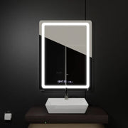 Правоъгълно LED огледало, 60x80 см, сензор Wizz MotionGlow Marcello, система за обезпотяване, часовник и термометър, огледала Dimabila Marcello Заглавие по подразбиране Alessandro Design