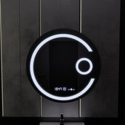 LED кръгло огледало, 60 см, Visio MotionGlow Marcello, система за обезпотяване, часовник и термометър, козметична лупа, затъмняващи огледала Marcello Заглавие по подразбиране Alessandro Design