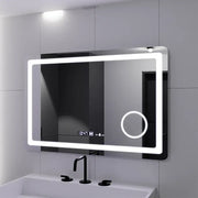 Правоъгълно LED огледало, 90x60 см, Souverain MotionGlow Marcello, система за обезпотяване, часовник и термометър, козметична лупа, димируеми огледала Marcello Заглавие по подразбиране Alessandro Design
