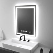 Правоъгълно LED огледало, 45x60 см, Verite MotionGlow Marcello, система за обезпотяване, часовник и термометър, димируеми огледала Marcello Заглавие по подразбиране Alessandro Design