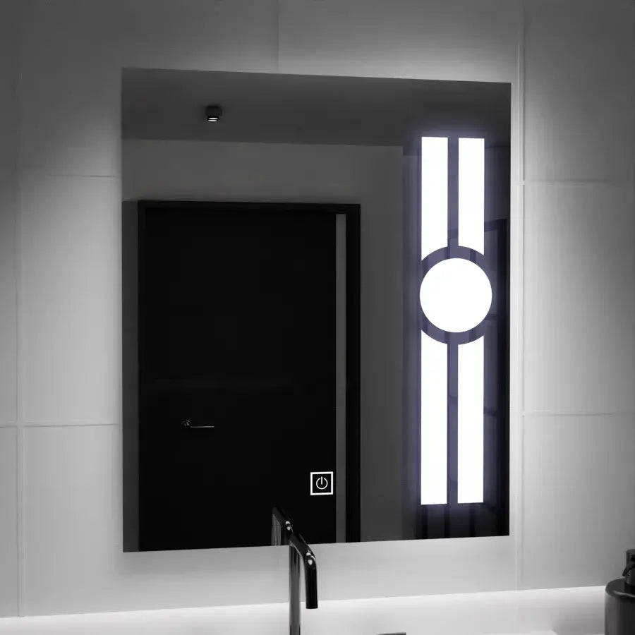 Правоъгълно LED огледало, 60x80cm, Getame Touch Обикновено LED огледало Заглавие по подразбиране Alessandro Design