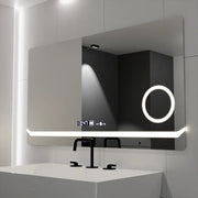 Правоъгълно LED огледало, 80x60 см, дефиниция MotionGlow Marcello, система за обезпотяване, часовник и термометър, козметична лупа, димируеми огледала Marcello Заглавие по подразбиране Alessandro Design