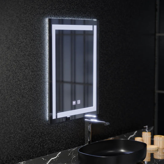 Огледало LED Touch Finater 12W Demister System 60x45cm Огледала Korman E Заглавие по подразбиране Alessandro Design
