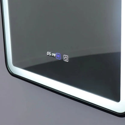 Правоъгълно LED огледало 70x90cm EDGE Touch Demister System, Black Frame Mirrors Korman E Заглавие по подразбиране Alessandro Design