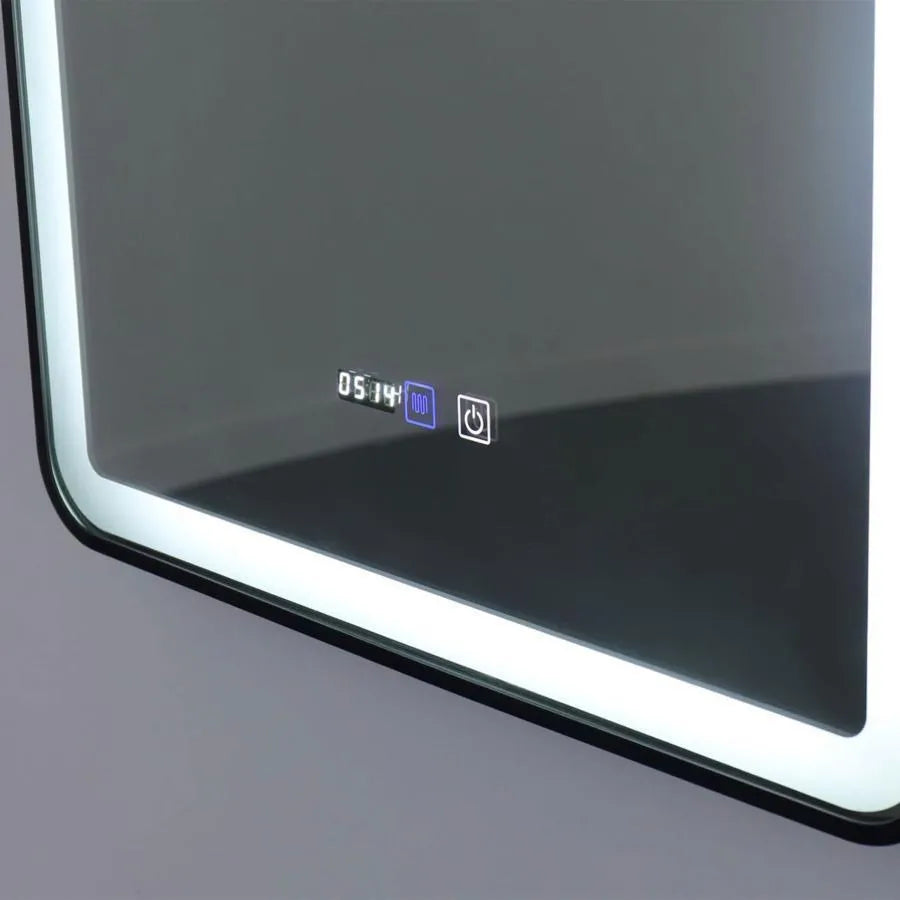 Правоъгълно LED огледало 70x90cm EDGE Touch Demister System, Black Frame Mirrors Korman E Заглавие по подразбиране Alessandro Design