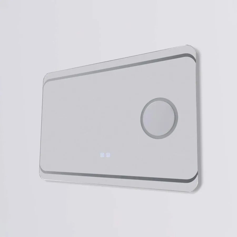 Правоъгълно LED огледало, 80x60cm, Stella Touch, система против запотяване Огледала Korman E Заглавие по подразбиране Alessandro Design
